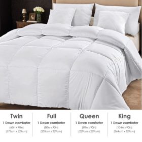 Polyester Brushed Single Quilt With Microfiber Filling, Down Alternative, OKO-100 Certified, CPC Children's Certified, Shipped Via Amazon Logisti (Option: White)